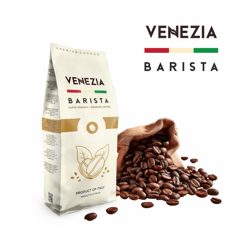 Kawa włoska ziarnista Venezia Barista Plus 1kg - obrazek 2