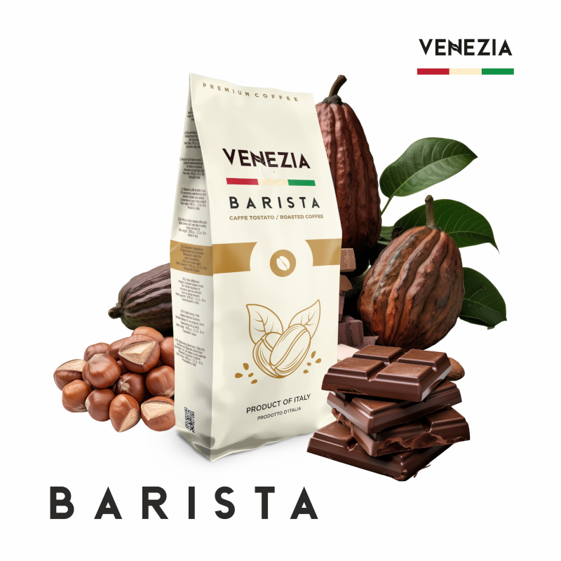Kawa włoska ziarnista Venezia Barista Plus 1kg - obrazek 3